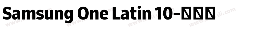 Samsung One Latin 10字体转换 Samsung One Latin 10字体转换